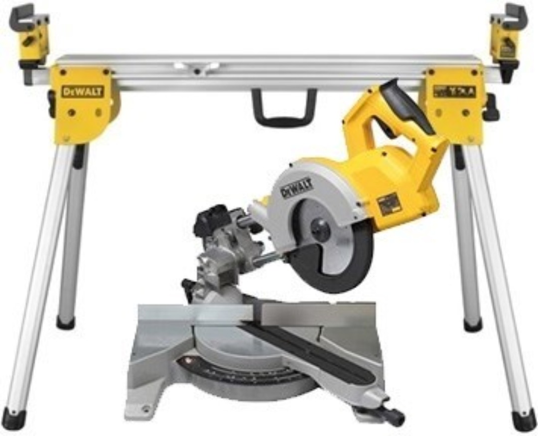 Dewalt gjersag med stativ, grov og fint blad