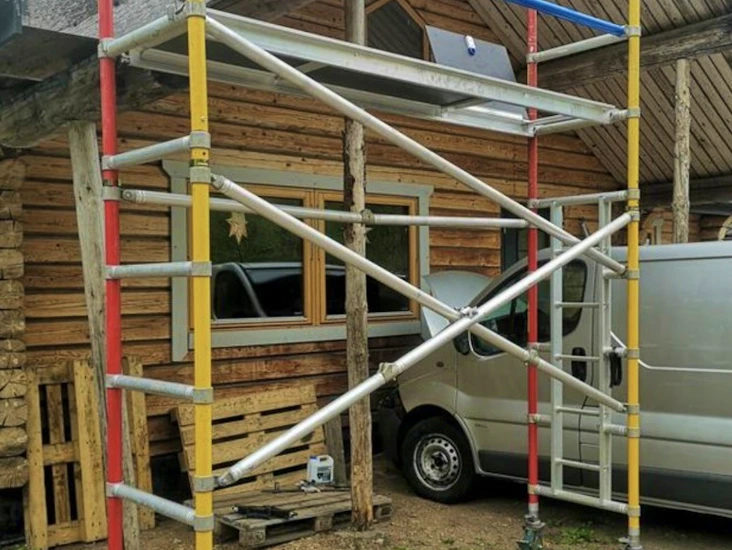 Byggställning zipup, arbetshöjd 5,6 meter