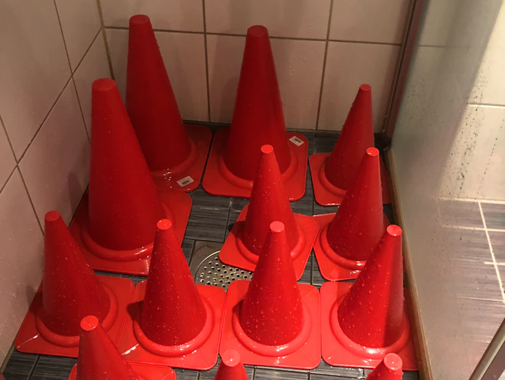 Kjegler / cone / warning sign / ops