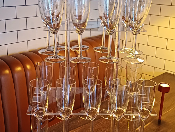 Velkomstdrink stativ champagne tårn