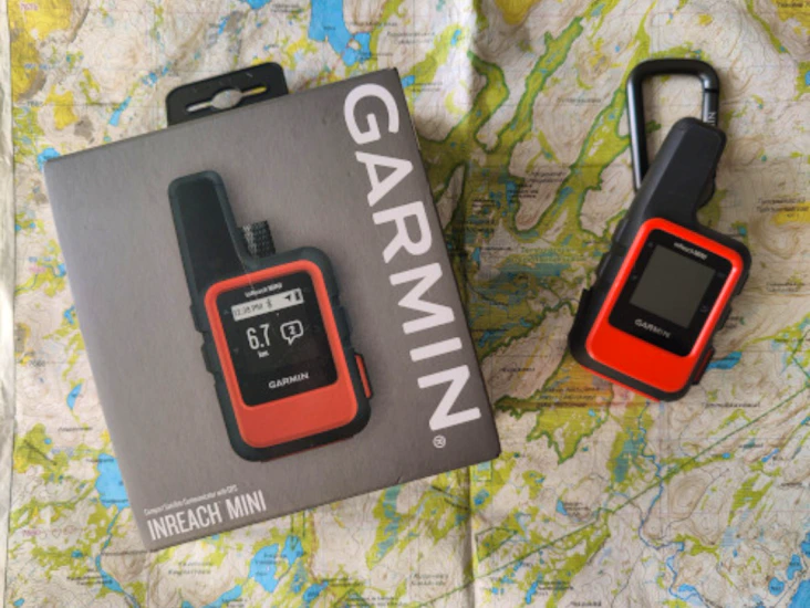 Satelliittiviestin ja gps-garmin inreach mini