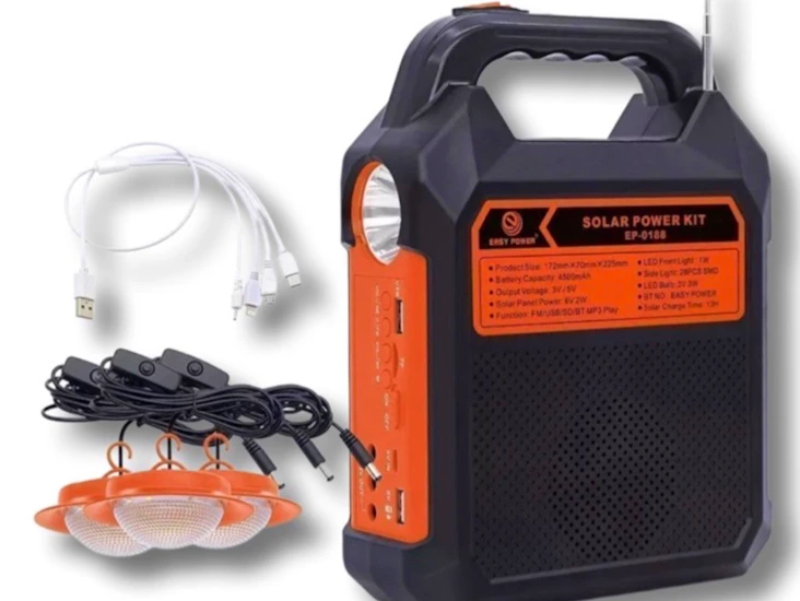 Bärbar solladdare kit