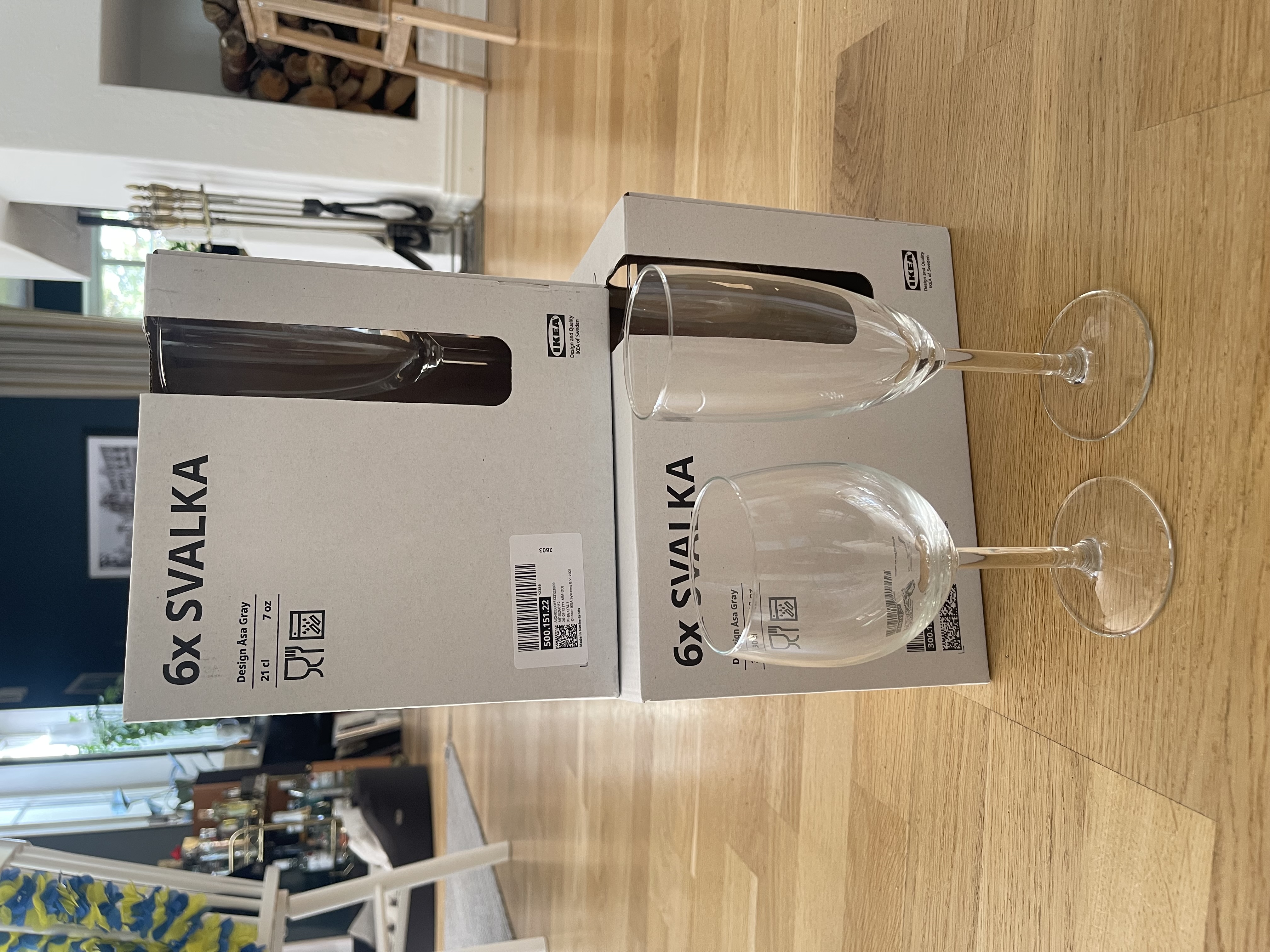 Champagneglas svalka från ikea