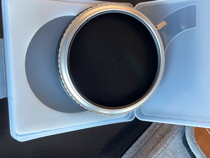 Nisi filter 82mm nd-vario 1-5 stops truecolor+ step up ring 77-82mm