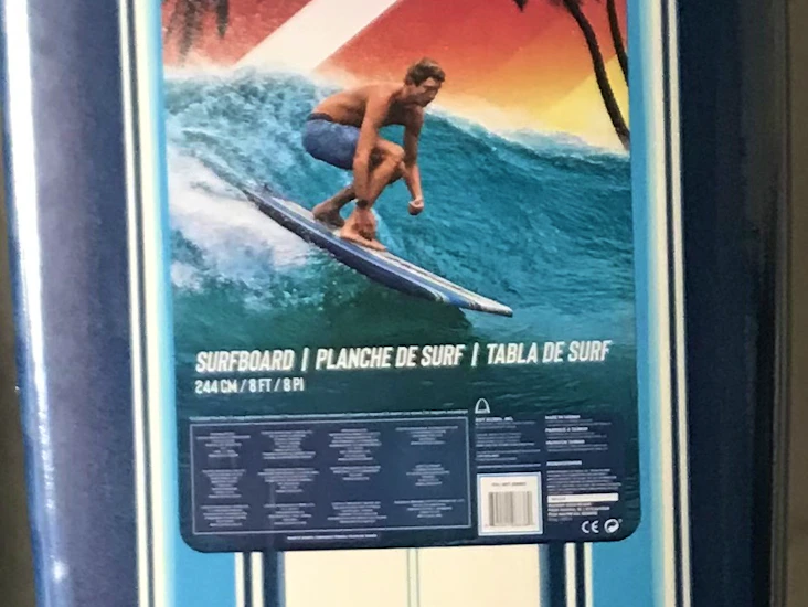 8' wavestorm surfboard