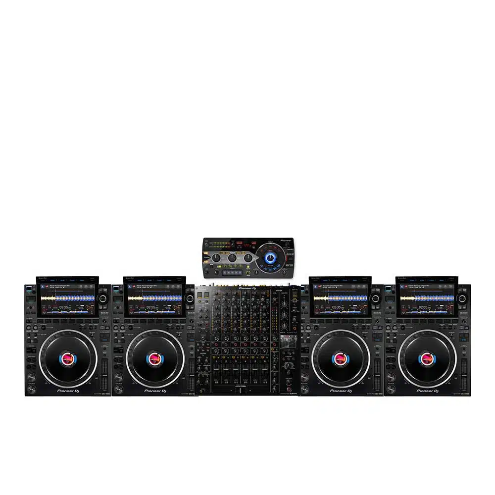 Pioneer cdj-3000 (x4) + djm-v10 + rmx-1000