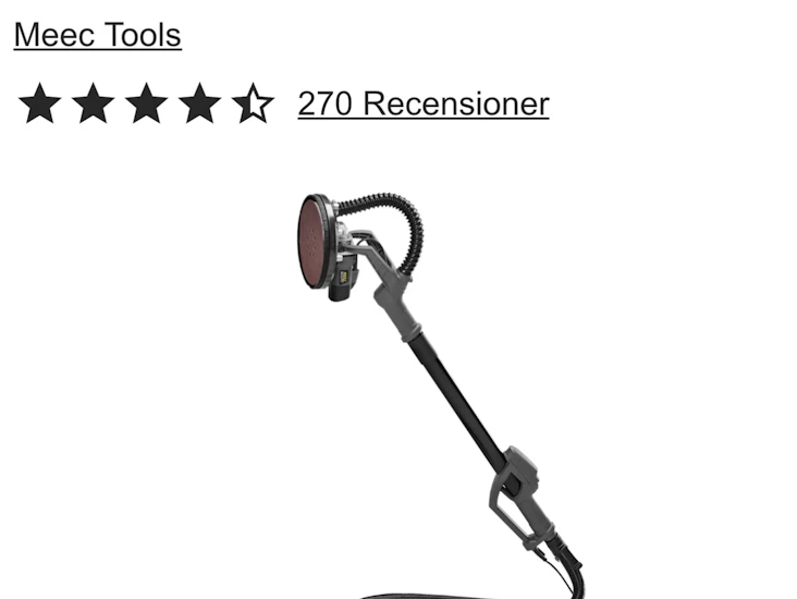 Tak väggslipa mac tool