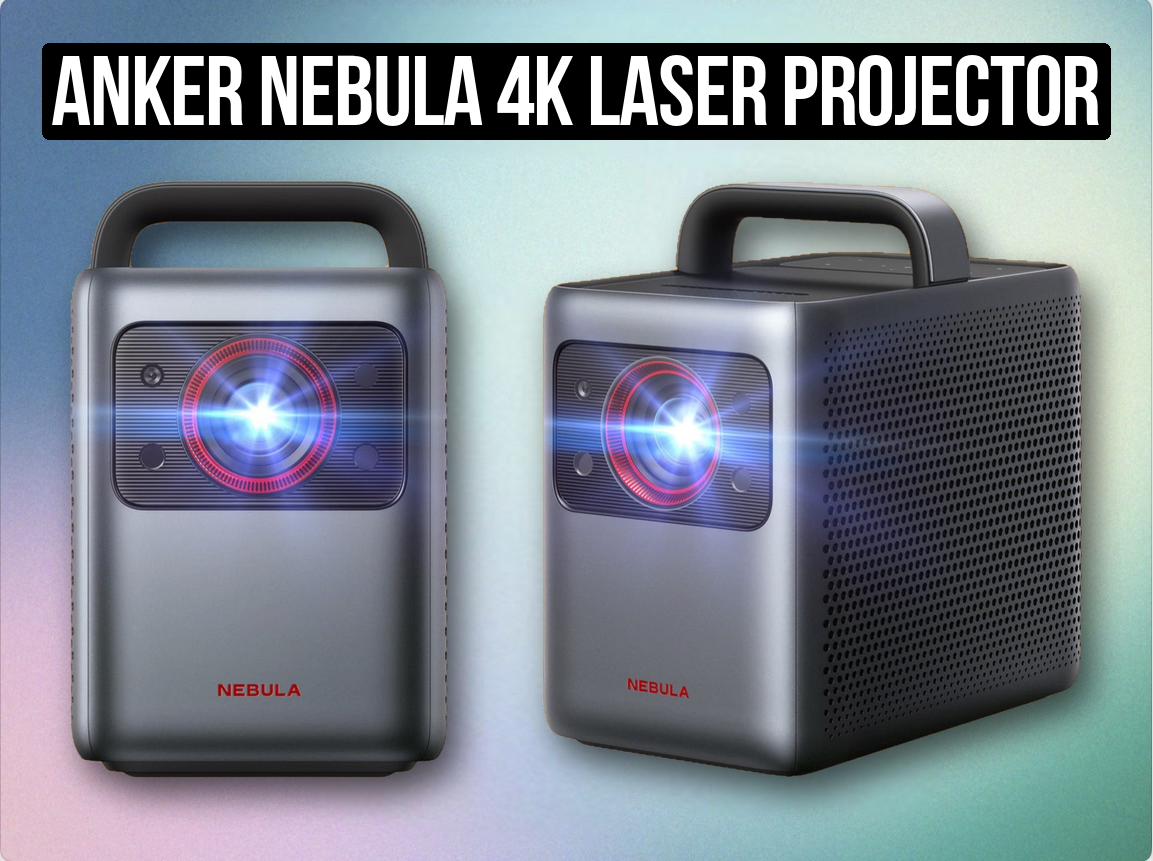 Anker nebula 4k laser projector | portable battery powered smart cinema projector (like “nebula cosmos / capsule max”)