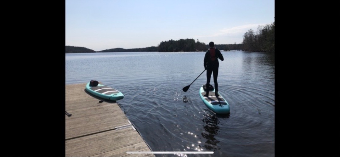 Sup uppblåsbar i ryggsäck + flytväst