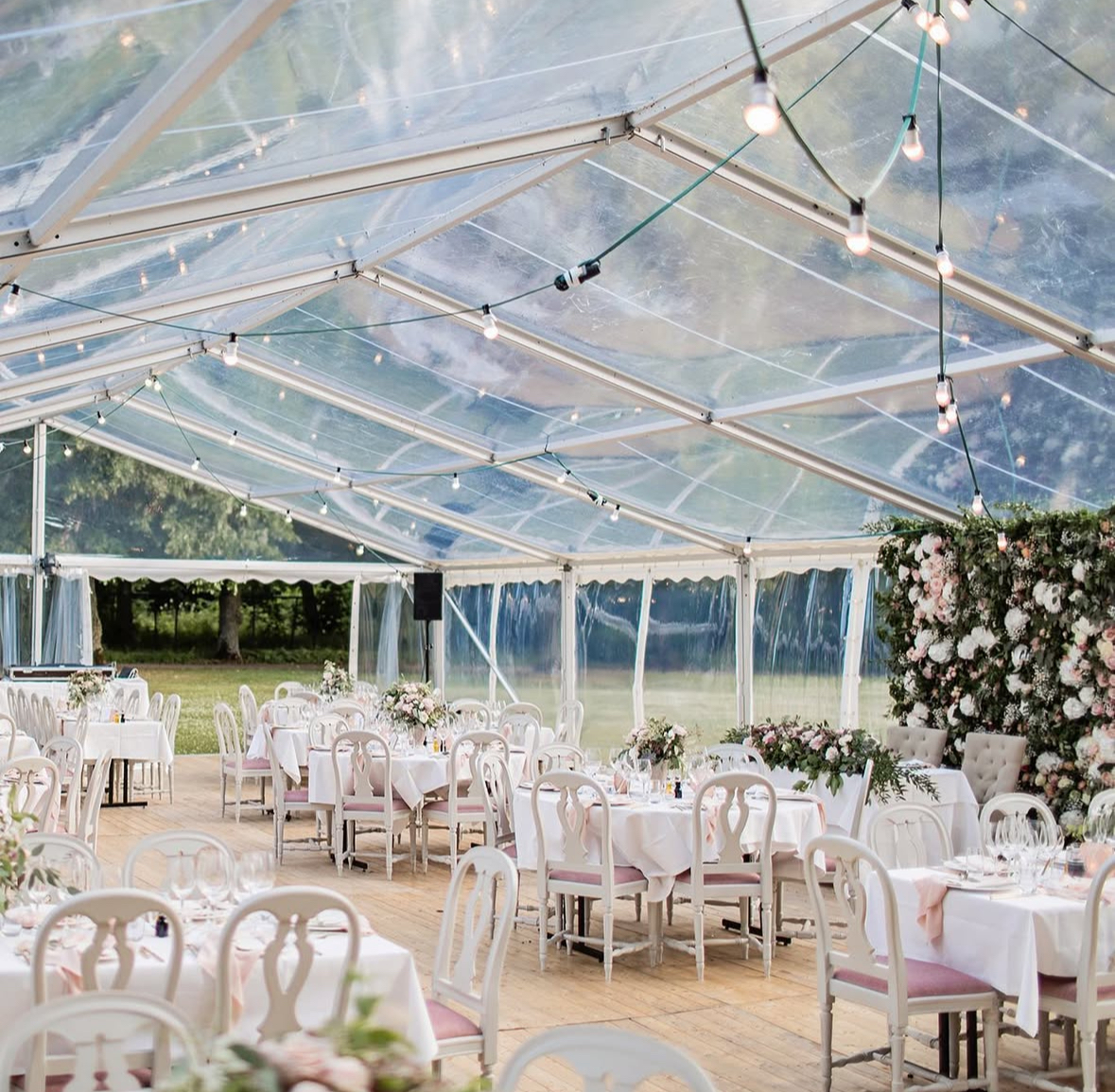 Transparant partytält