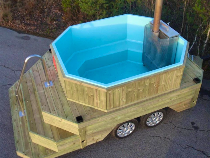 Badtunna på släp - uthyres