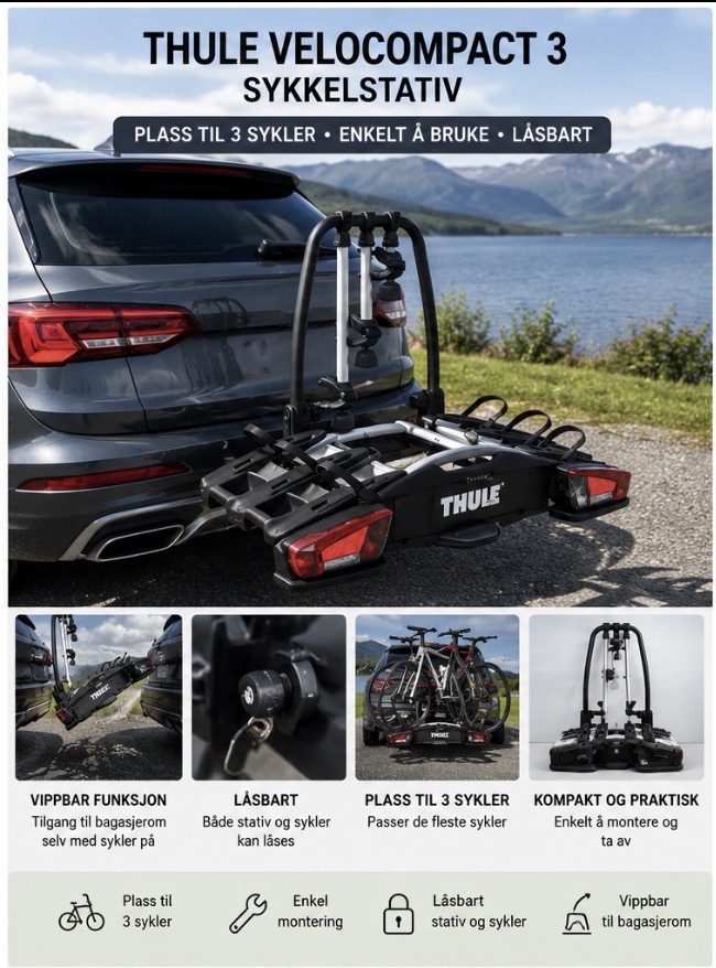 Thule sykkelstativ 