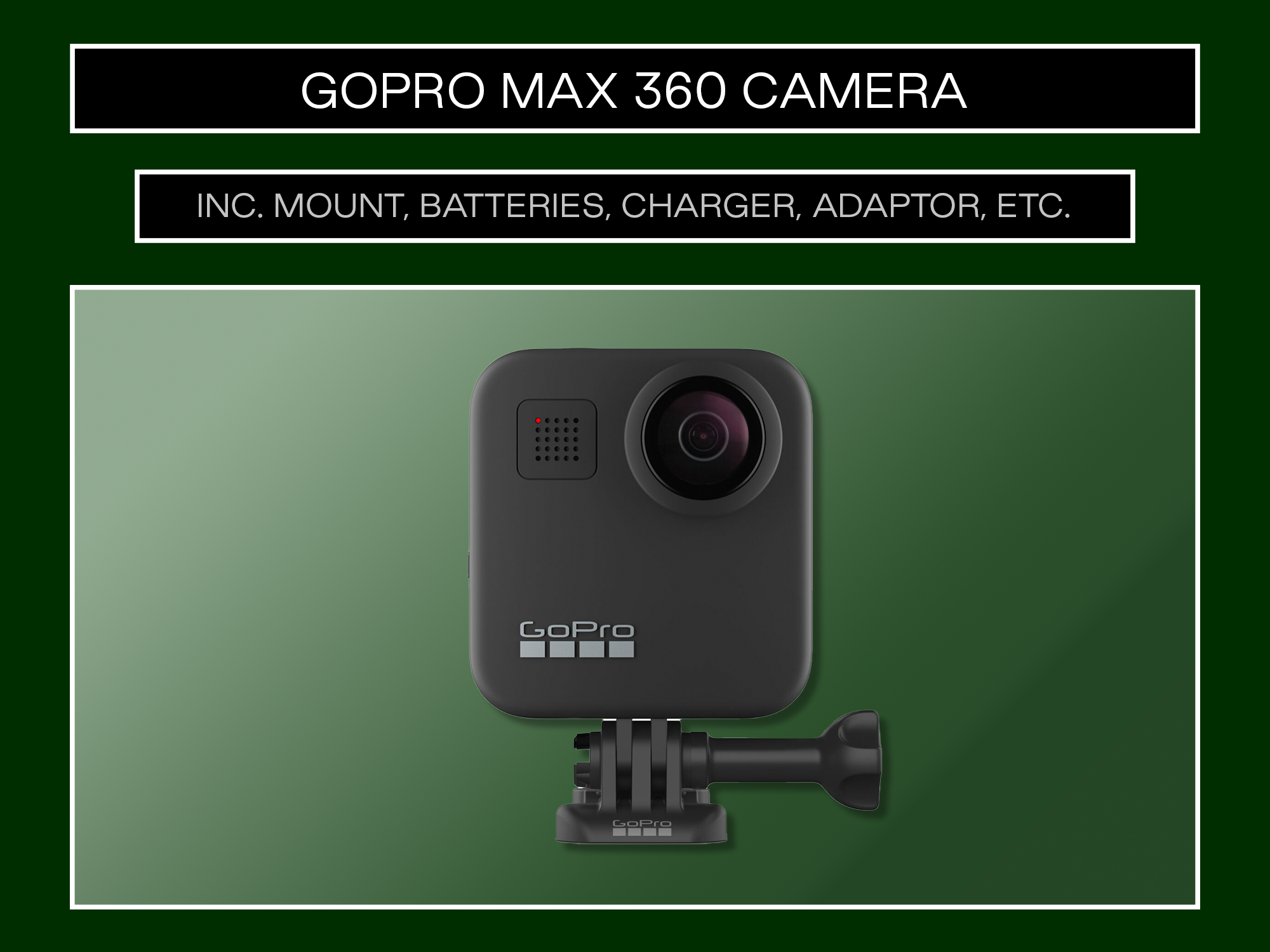 Gopro max 360 camera