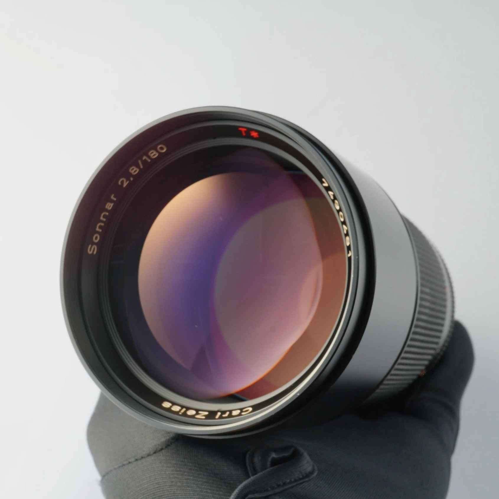 Contax zeiss 180mm with canon ef adapter -   f/2 lens