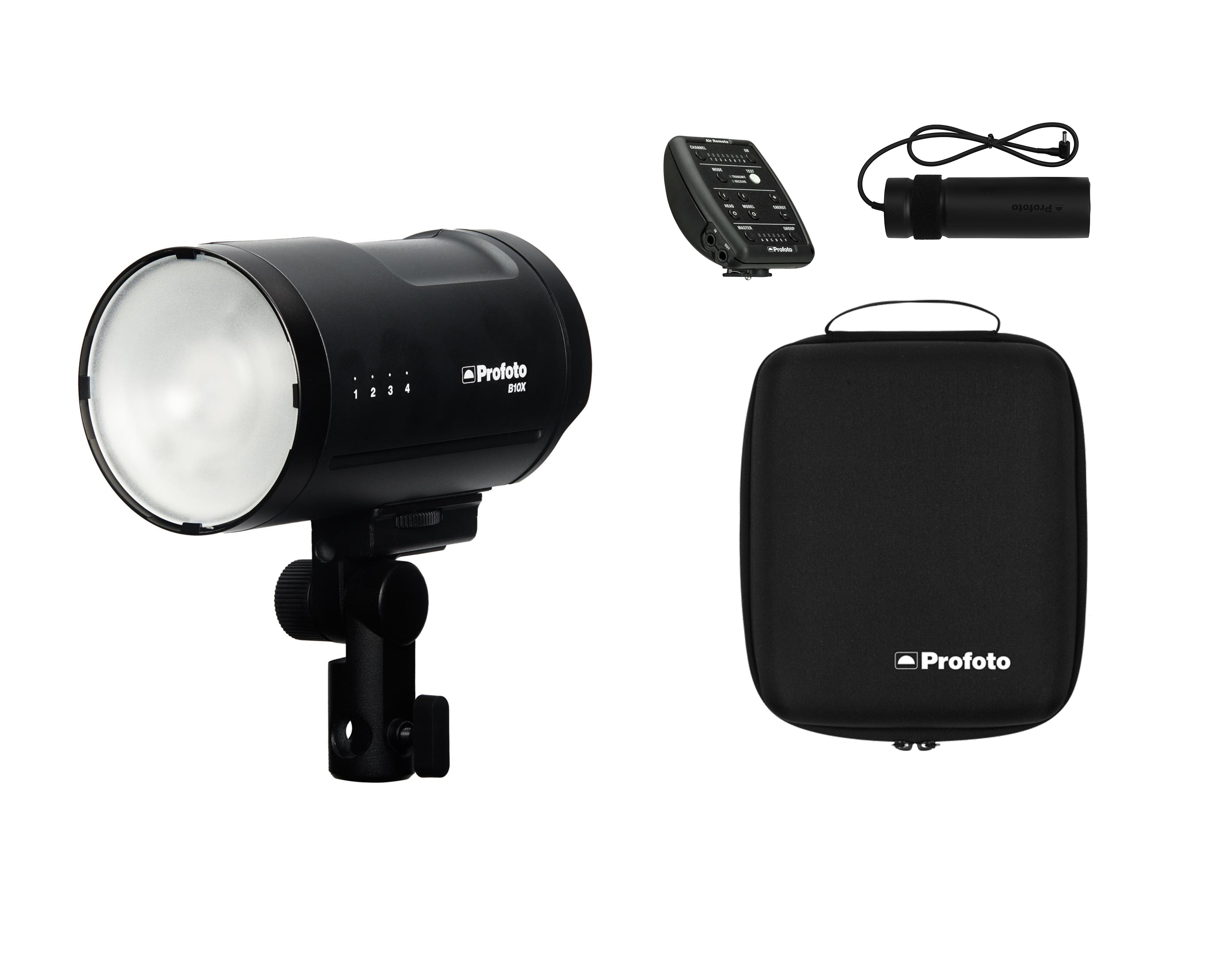 Profoto b10x flash - includes stand, umbrella & air remote