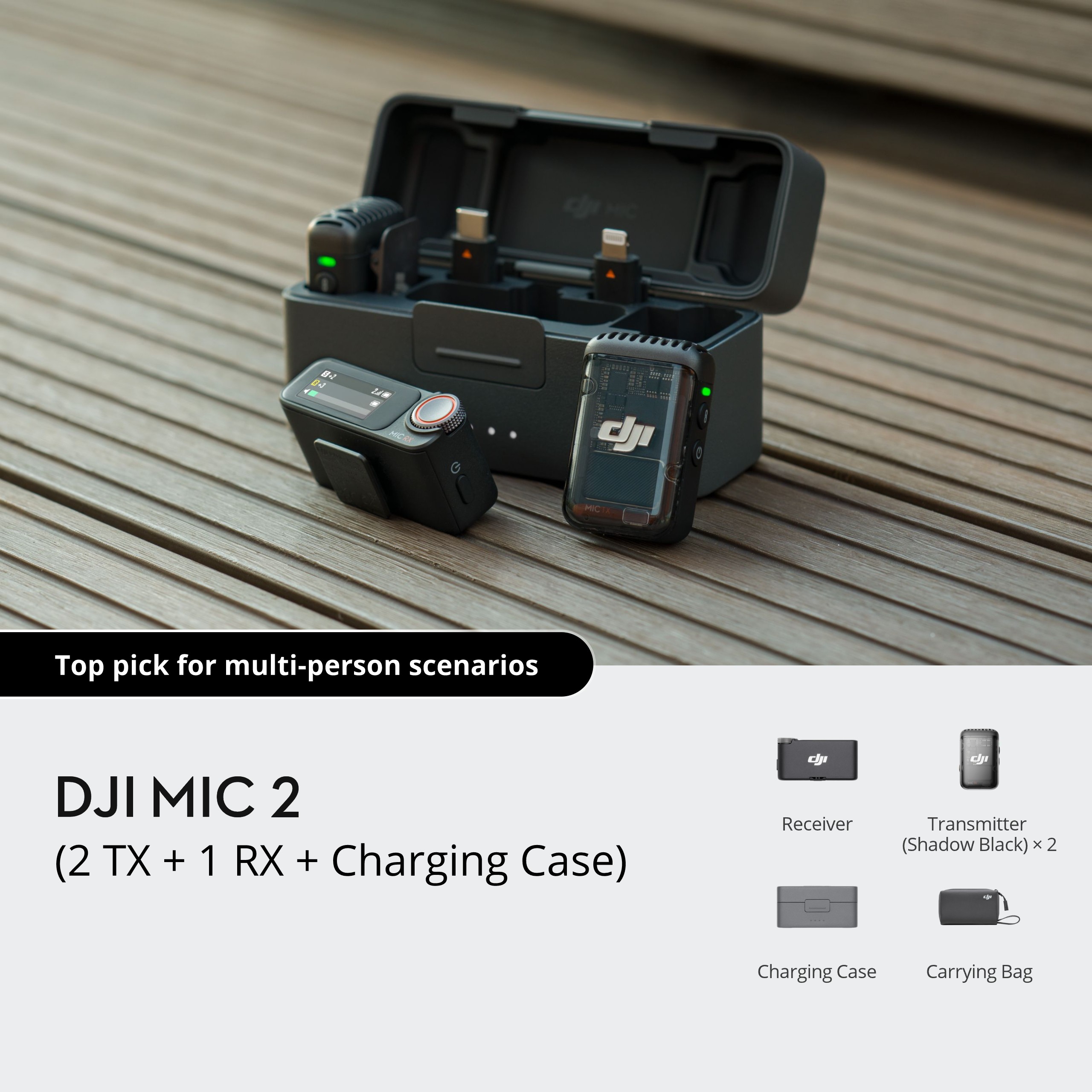 Dji osmo pocket 3 creator combo - 4k vlog camera + 2x dji mic 2 - the ultimate 4k cinematic vlogging setup