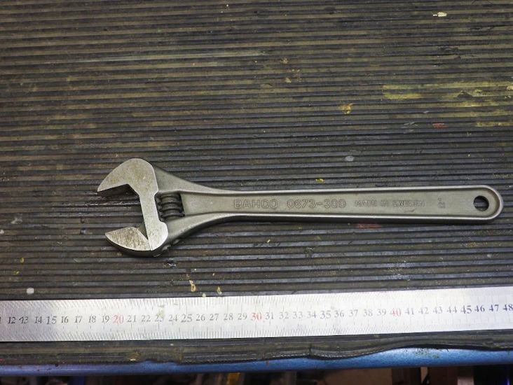 Bacho 12" 0673-300 skiftnyckel 30cm lång