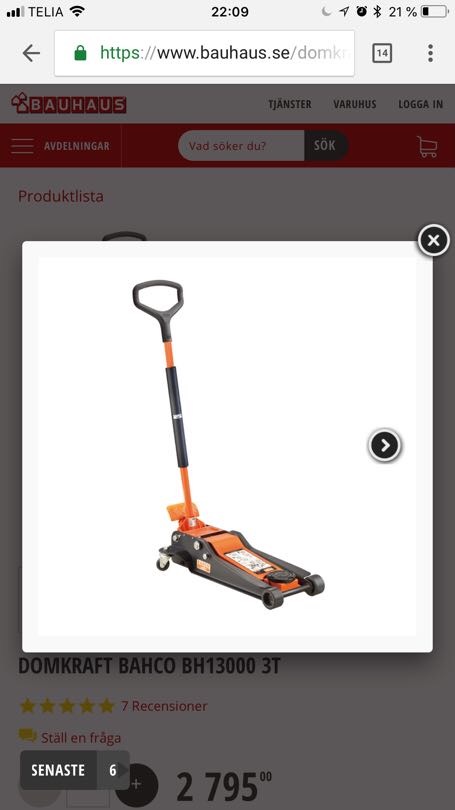 Rejäl domkraft bacho