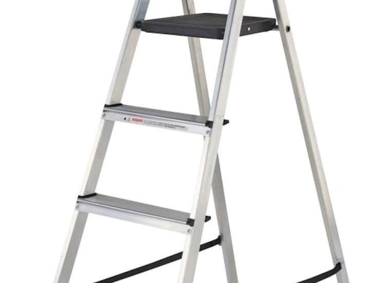 Werner high handrail 5 tread stepladder