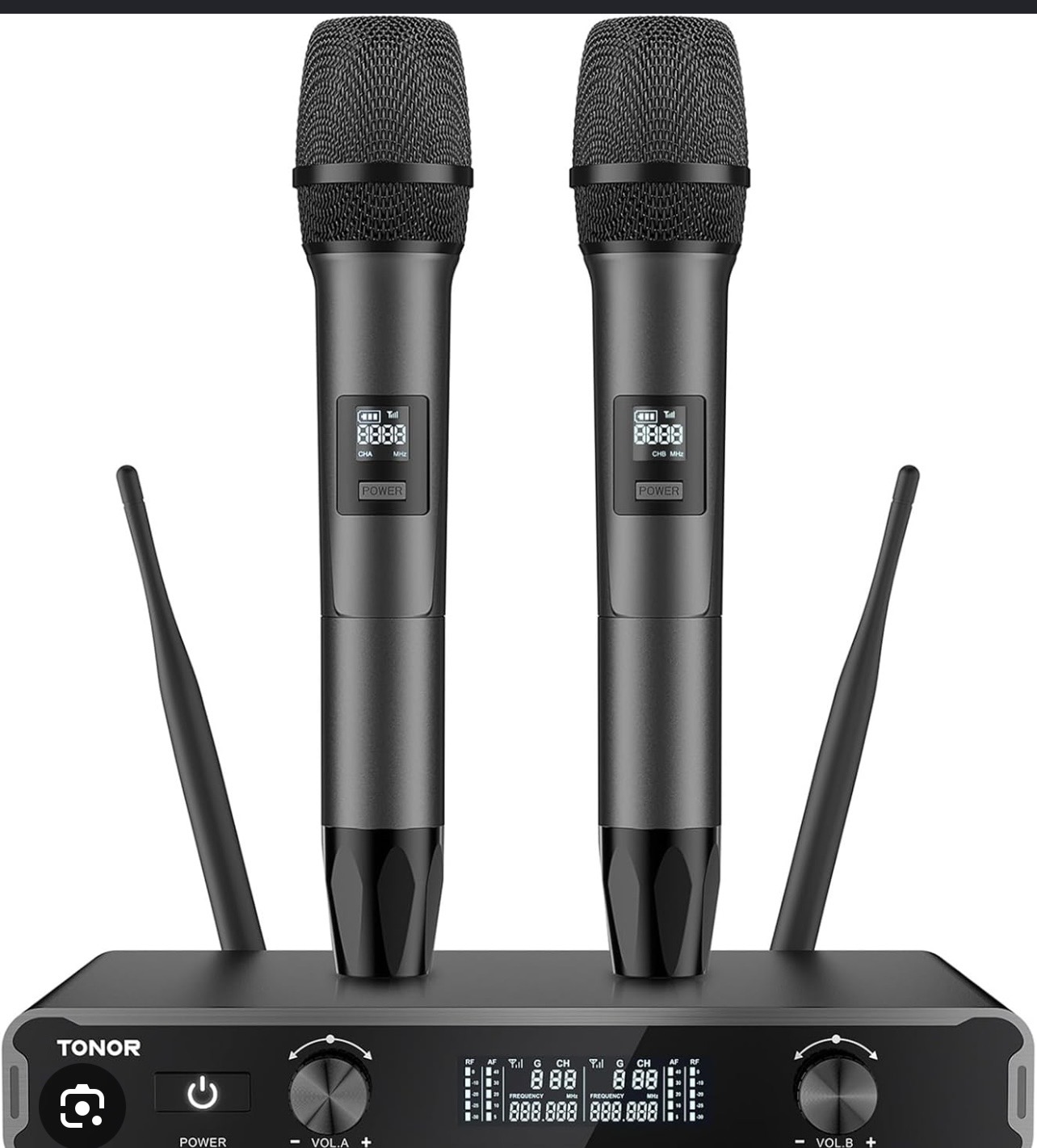 2x tonor dual wireless microphone system dynamic handheld