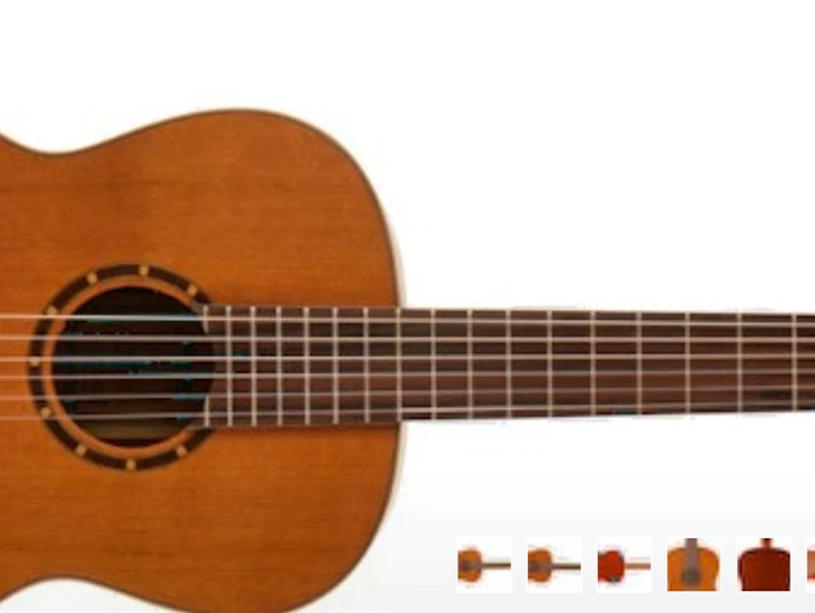 Gitar med nylonstrenger, for nybegynnere.