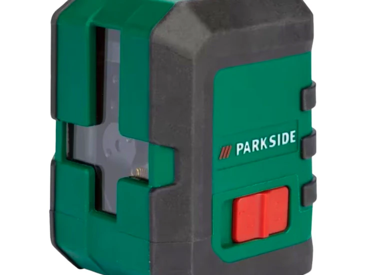 Self-levelling cross line laser level