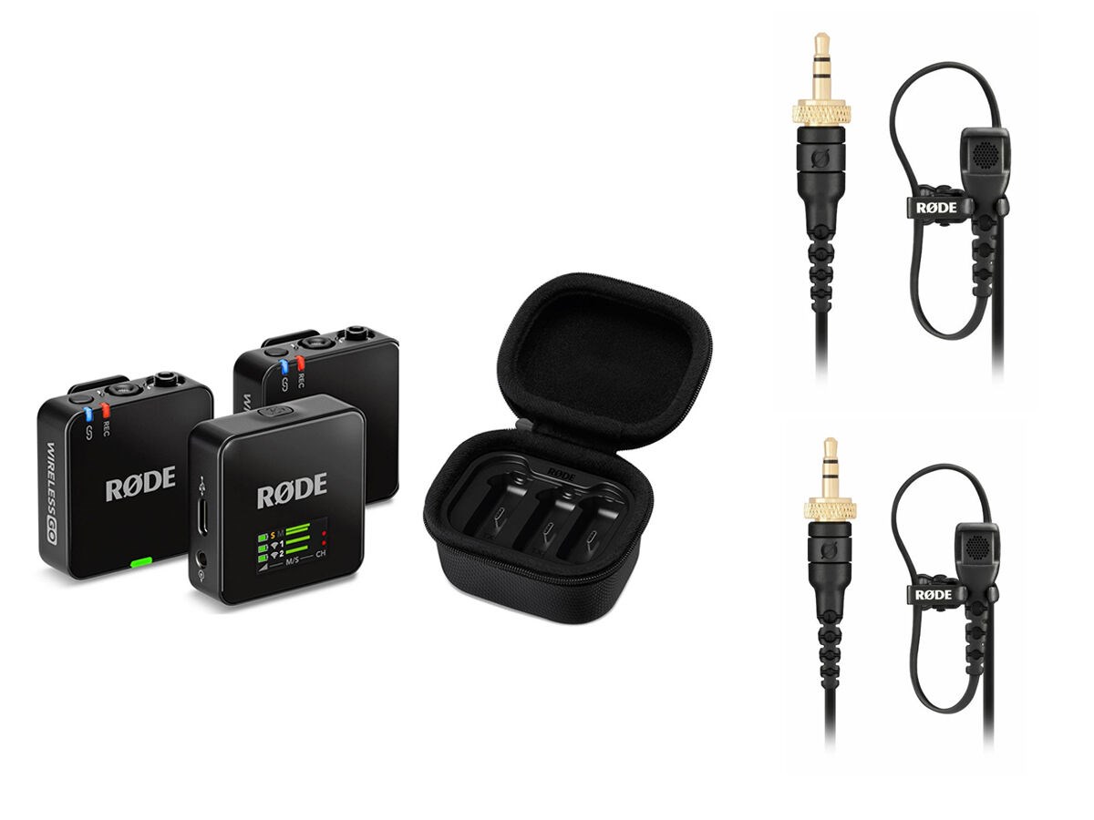 Røde wireless go gen 3 – pro trådløse mikrofoner (2 sendere + lavalier)