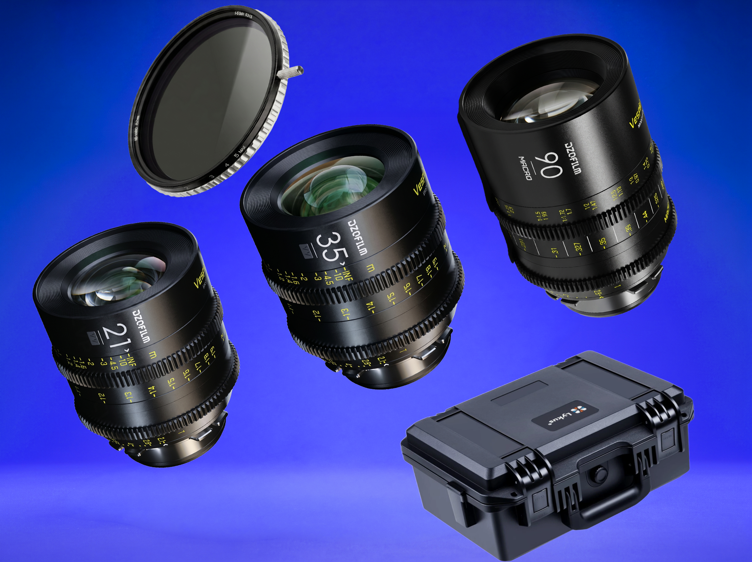 Dzofilm vespid prime set (21mm, 35mm, 90mm macro) | ef/pl mount