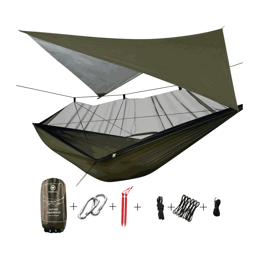 Hengekøye med tarp og myggnetting 