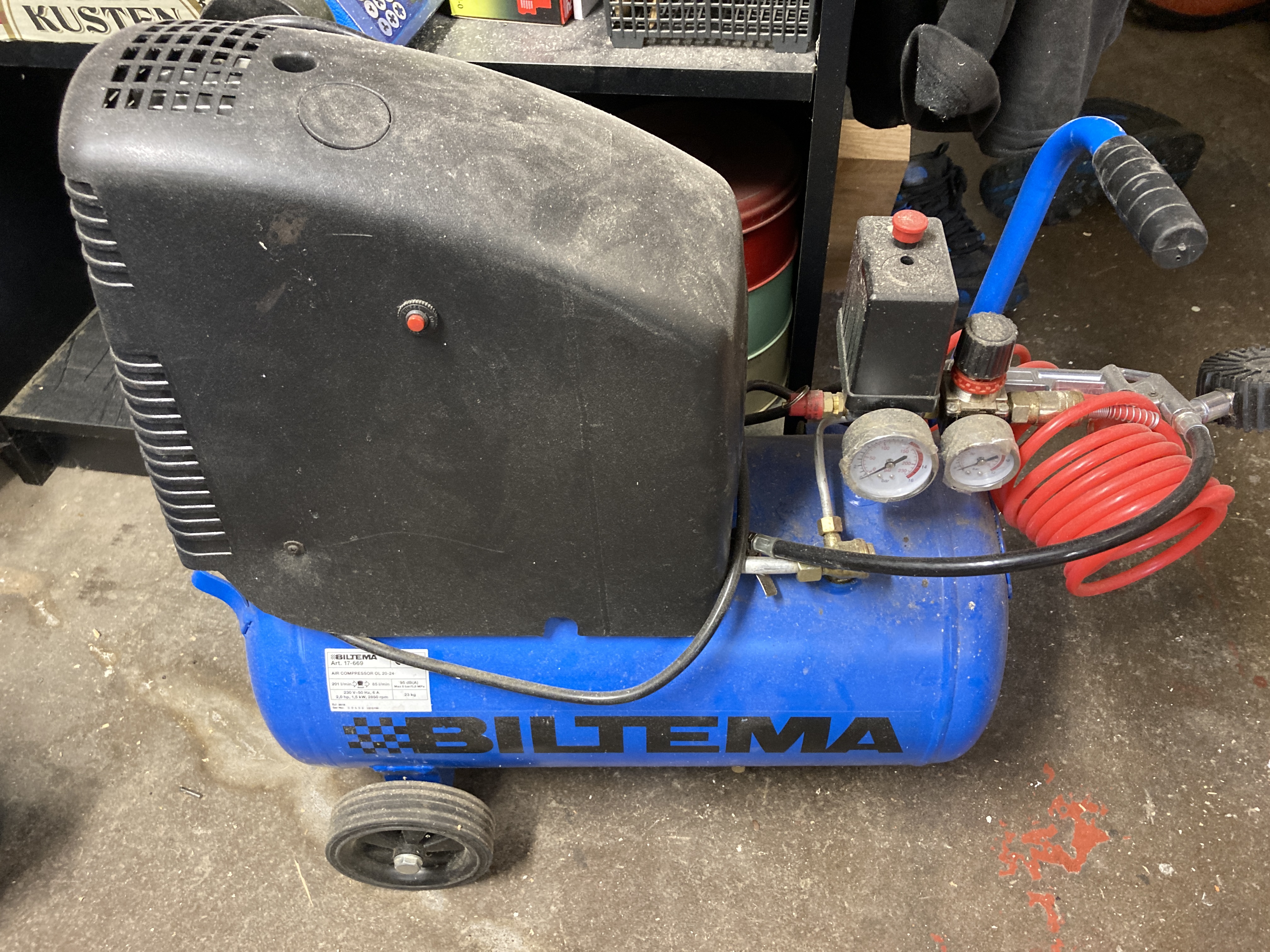 Kompressor biltema l24, 1500 w
