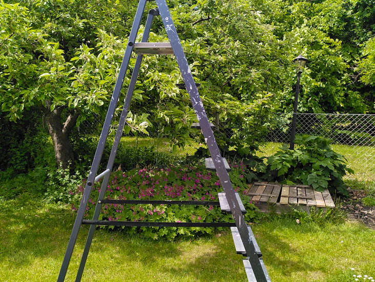 Stabil trappstege på 169 cm!