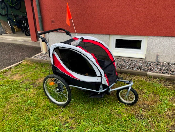 2 i 1 cykelvagn / joggingsvagn