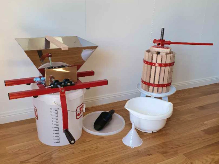 Fruktpress, fruktkross + tillbehör