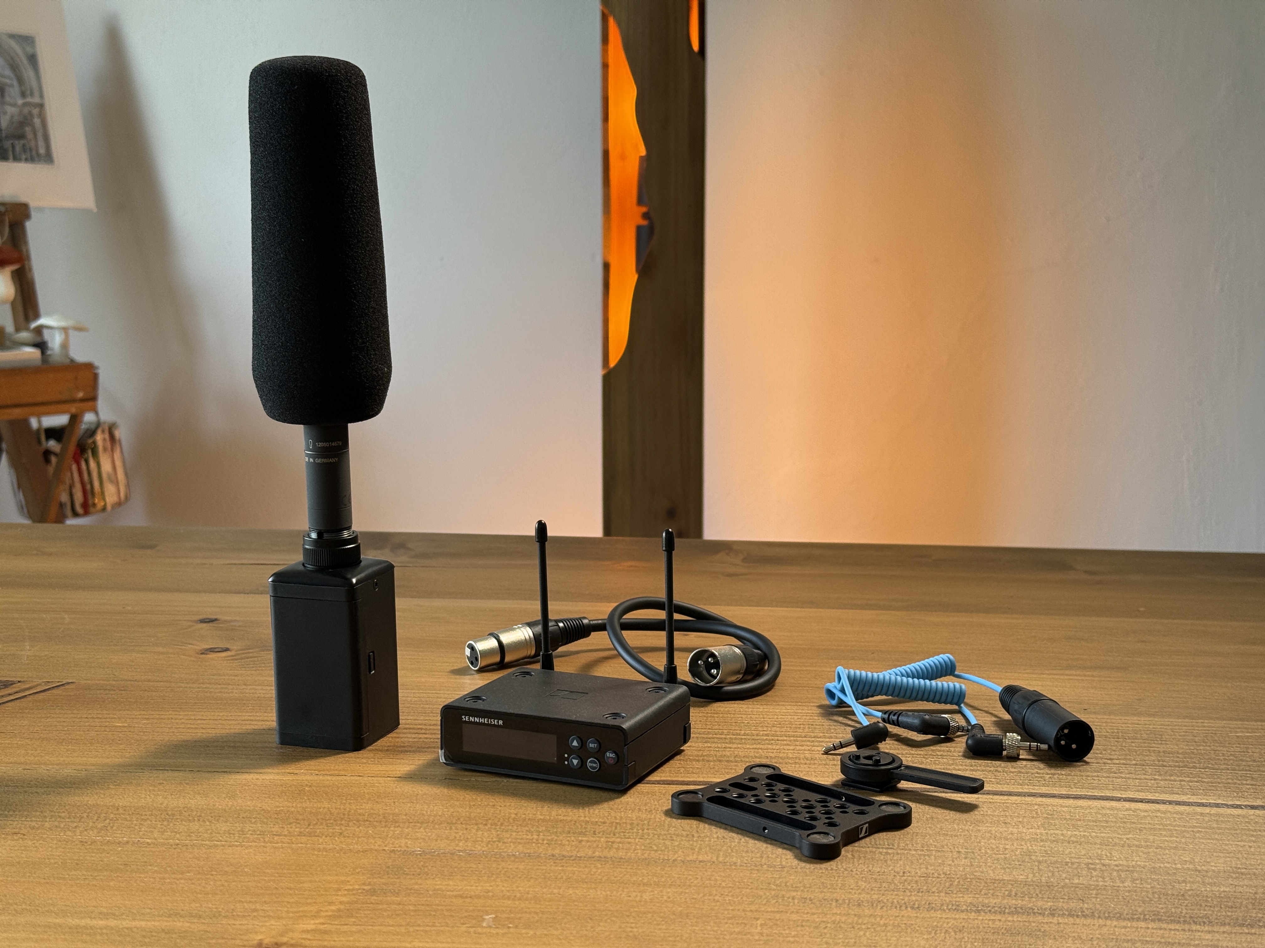 Sennheiser mkh 8060 shotgun condenser microphone & ew-dp wireless package