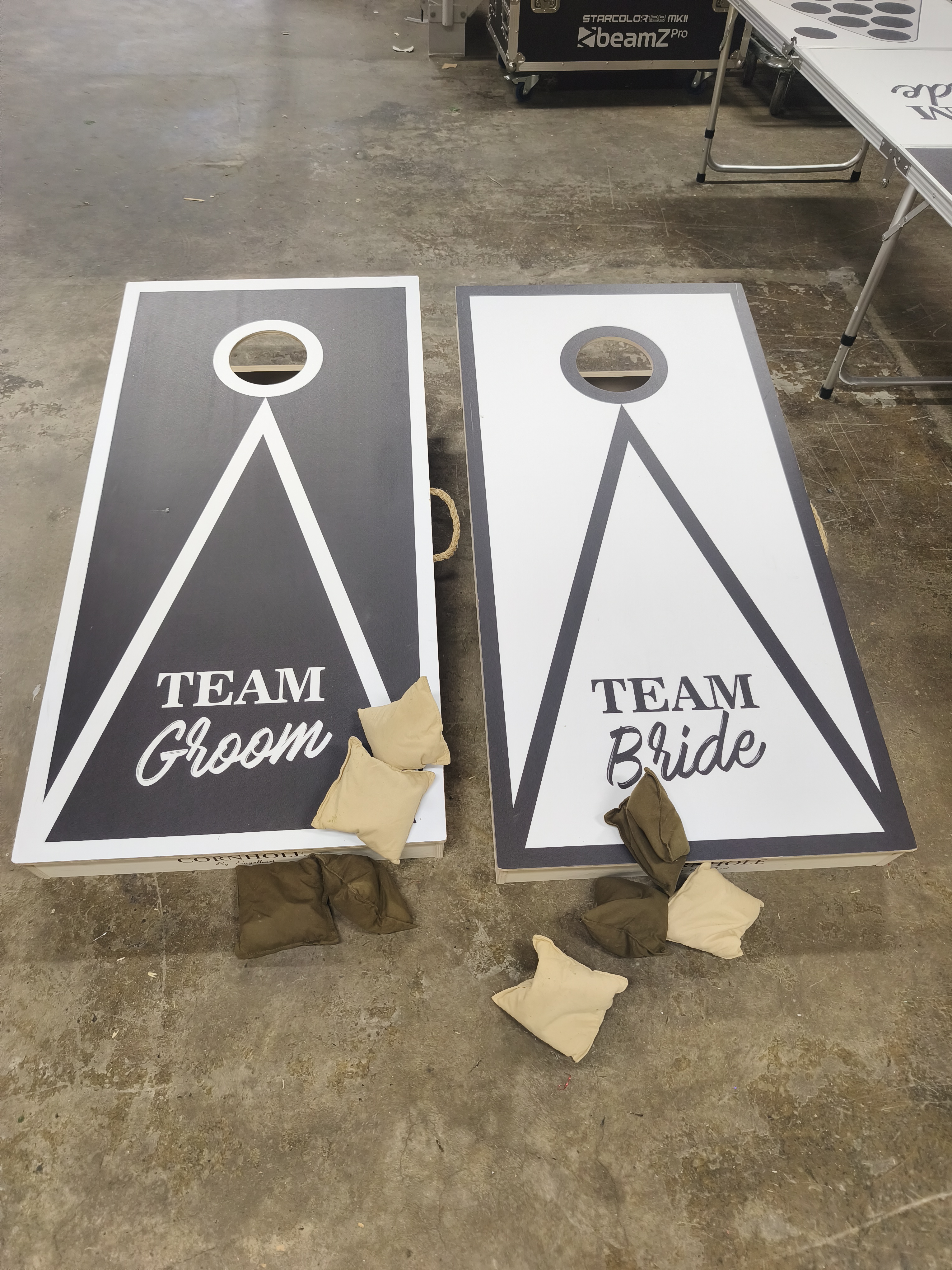 Cornhole bröllop 