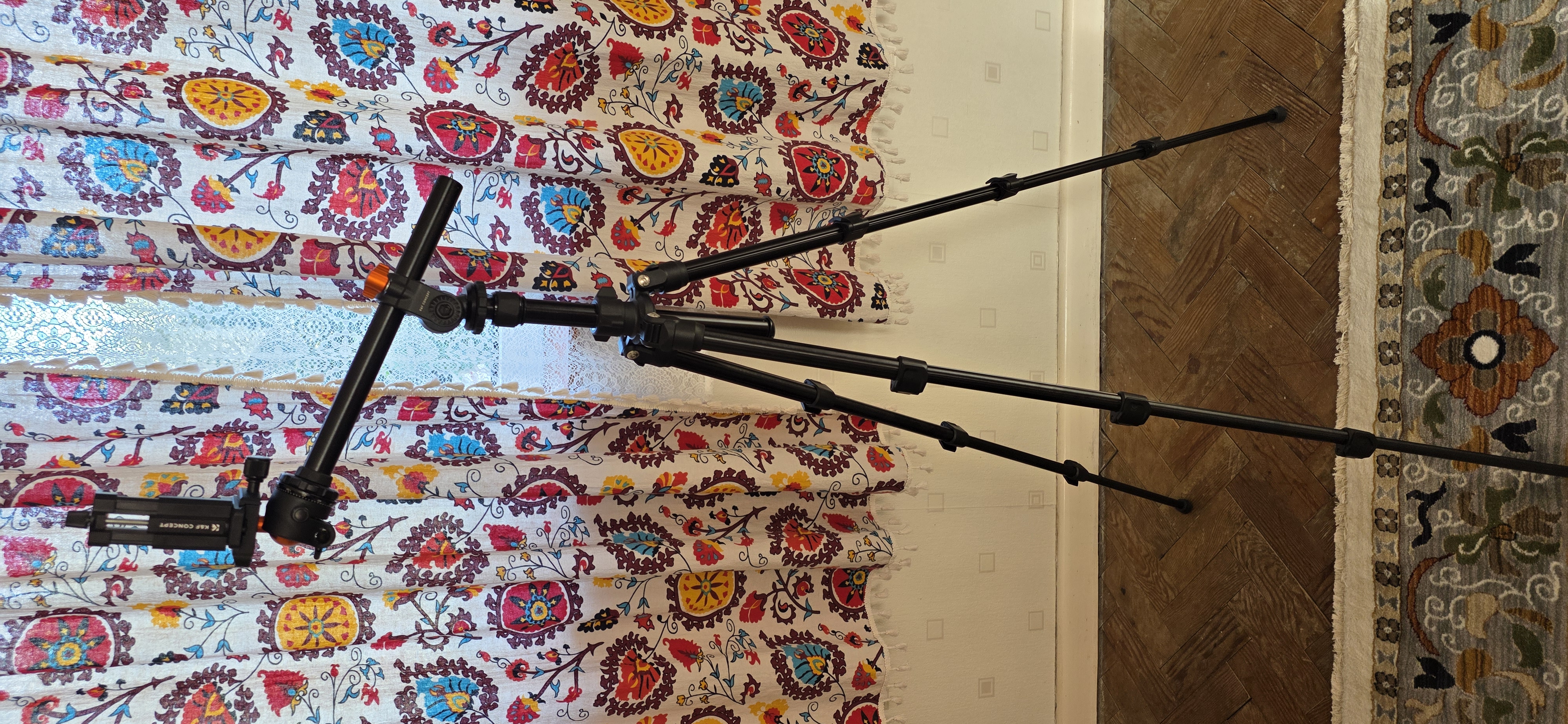 K&f concept 76 inch camera tripod with rotatable multi-angle center column,light