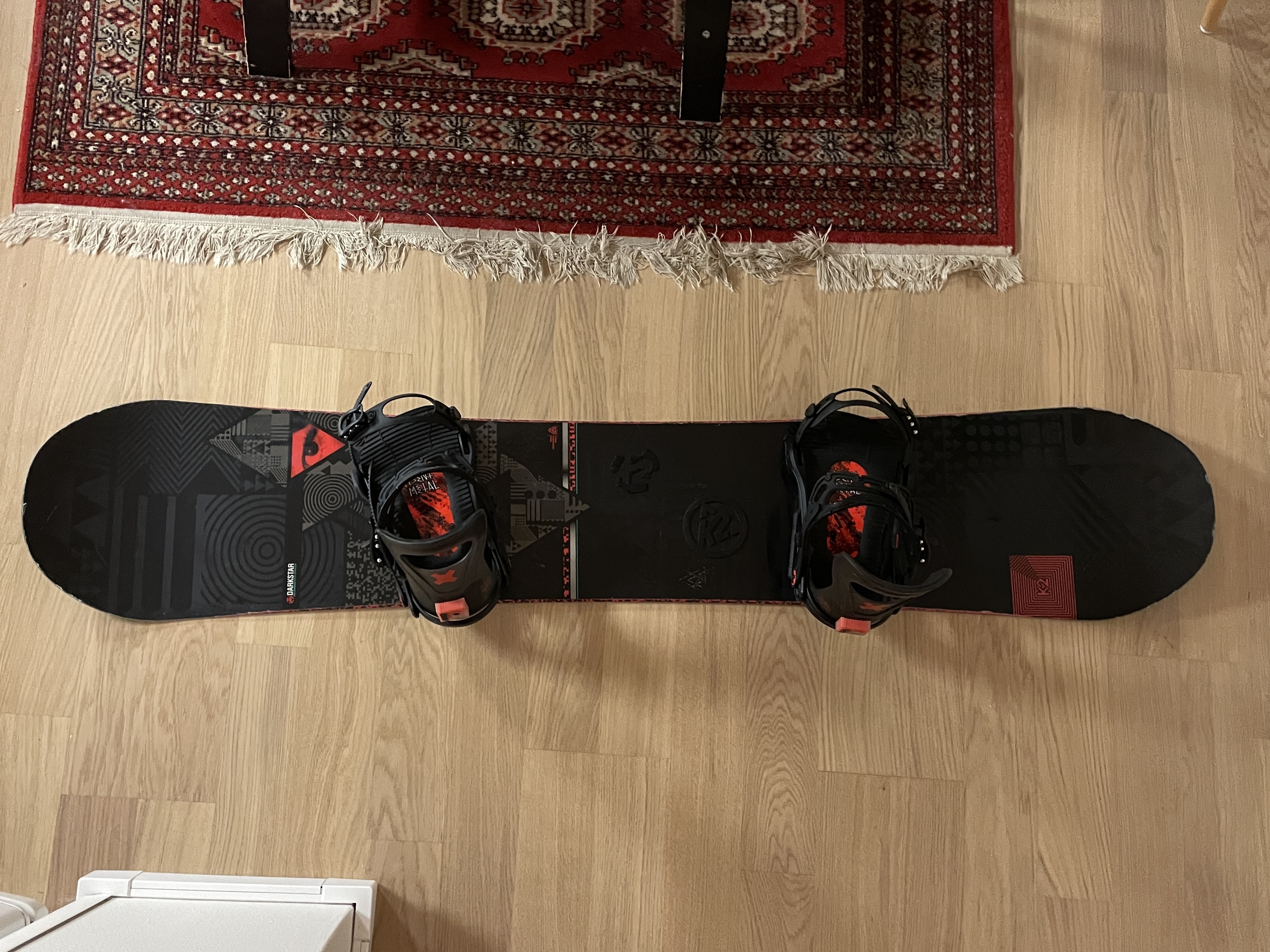 K2 darkstar 157cm  lumilauta ja siteet