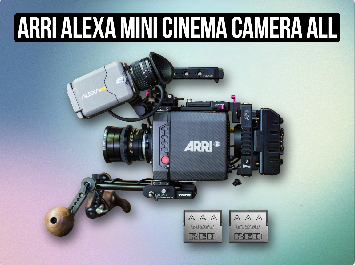Arri alexa mini cinema camera all licenses + media + v mounts 