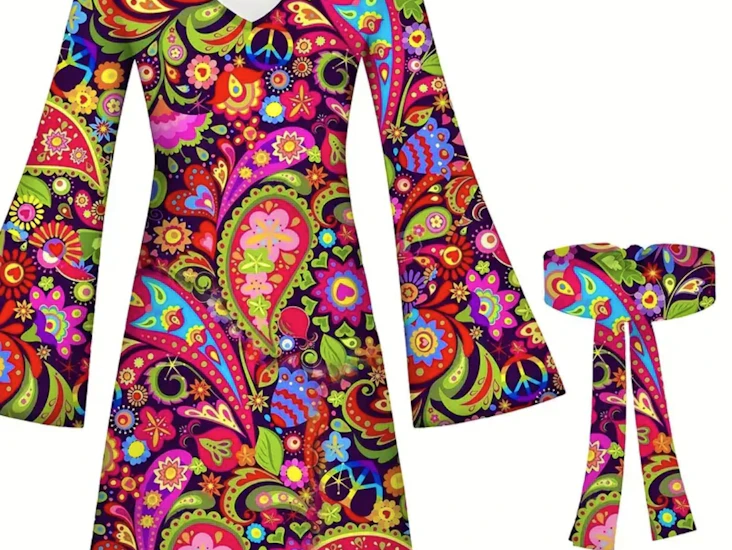 Kort klänning 70-tal