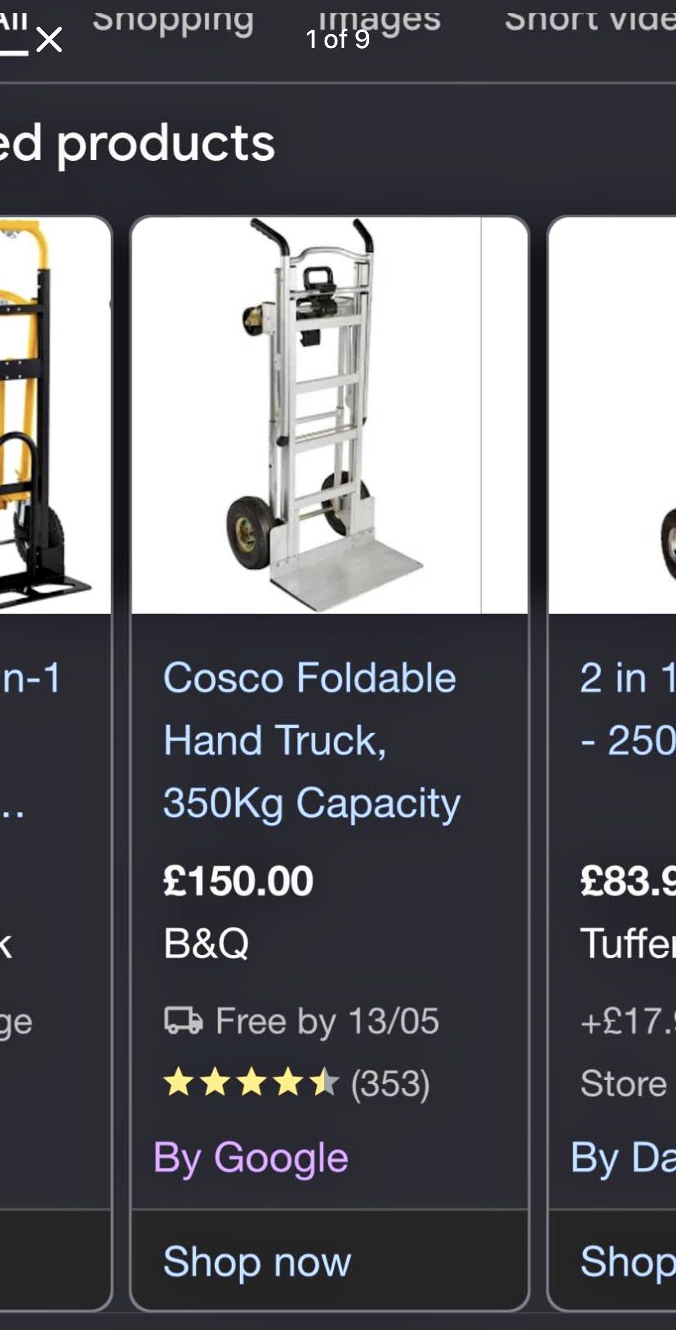 Costco 3in one handtruck sack barrow
