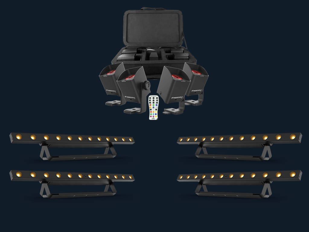 Chauvet freedom h1 (x16) + colorband t3 bt (x4) 