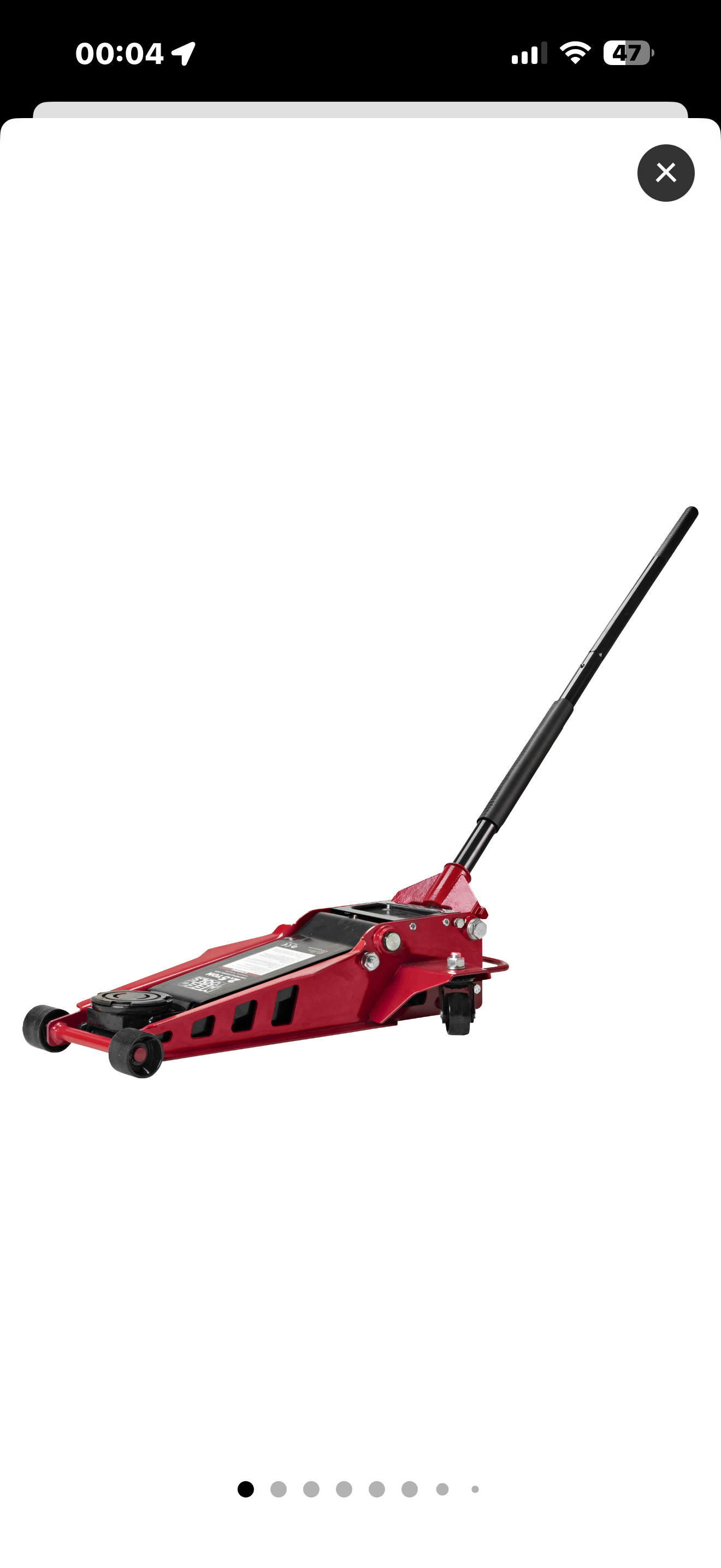 Höglyftande lågprofildomkraft med pallbockar