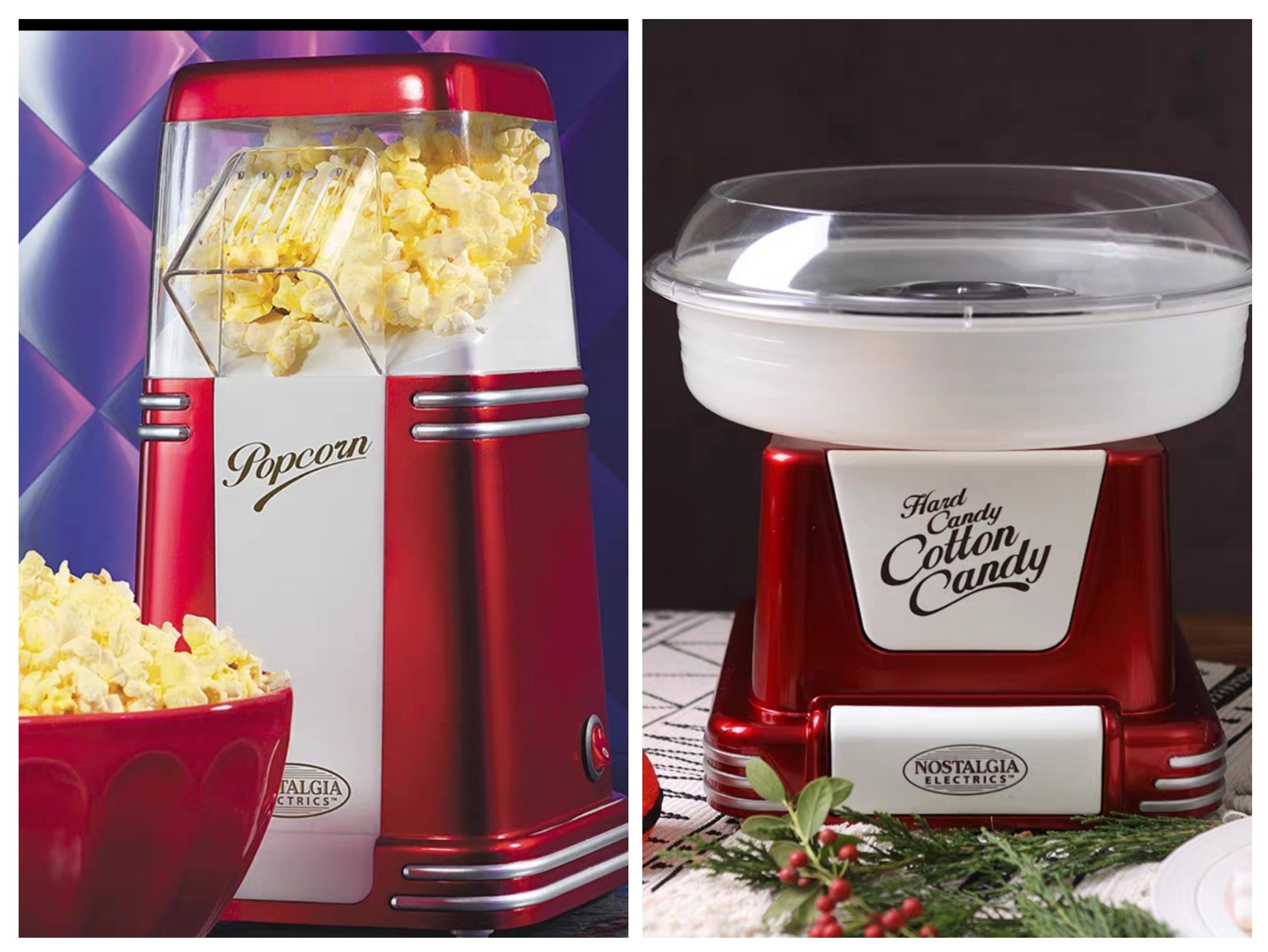 Popkornikone ja hattarakone setti