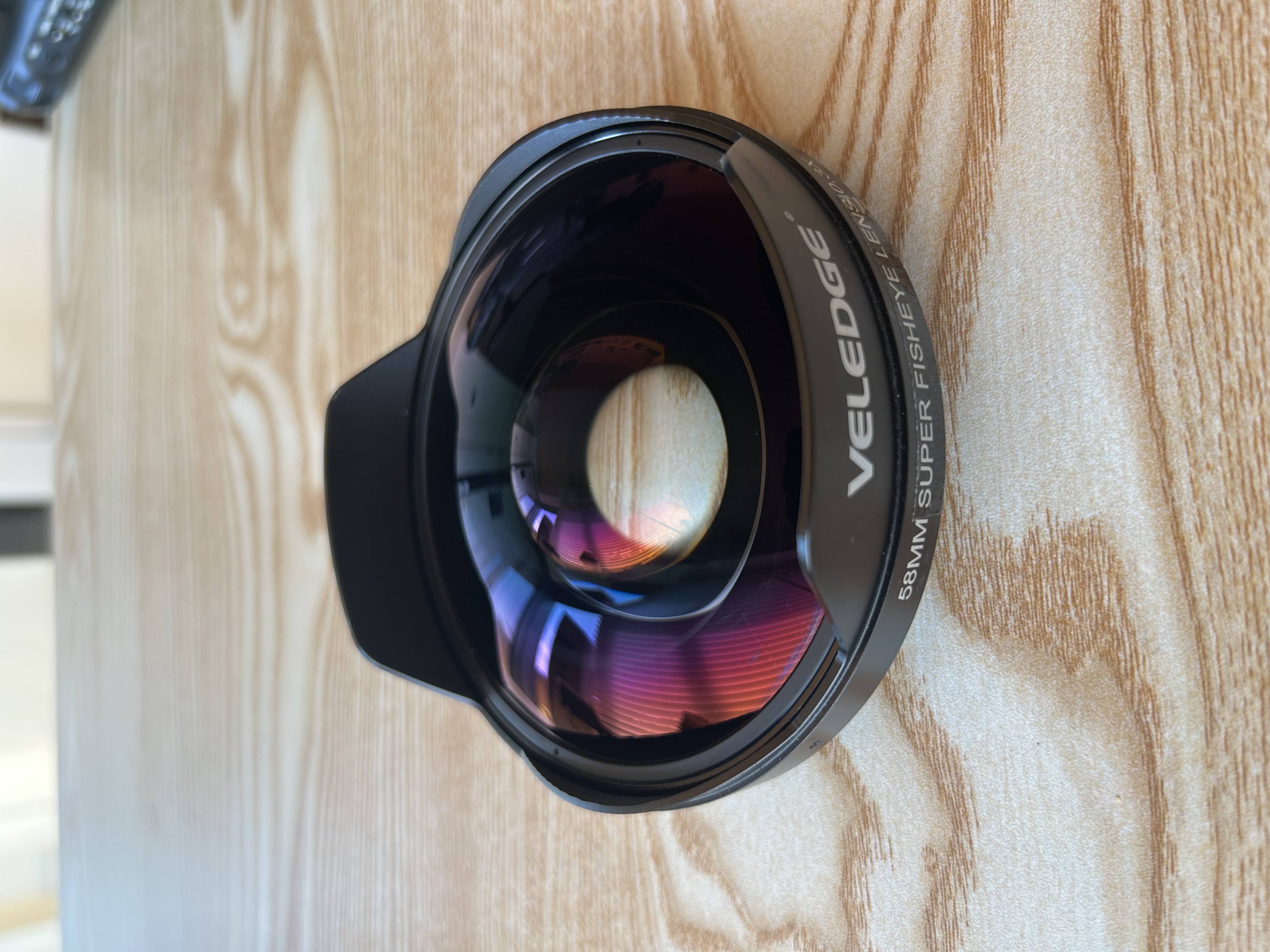 Veledge 58mm super fisheye lens 0.3x 