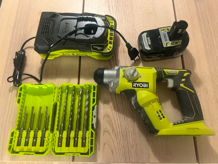 Bilningshammare batteridriven ryobi r18sds