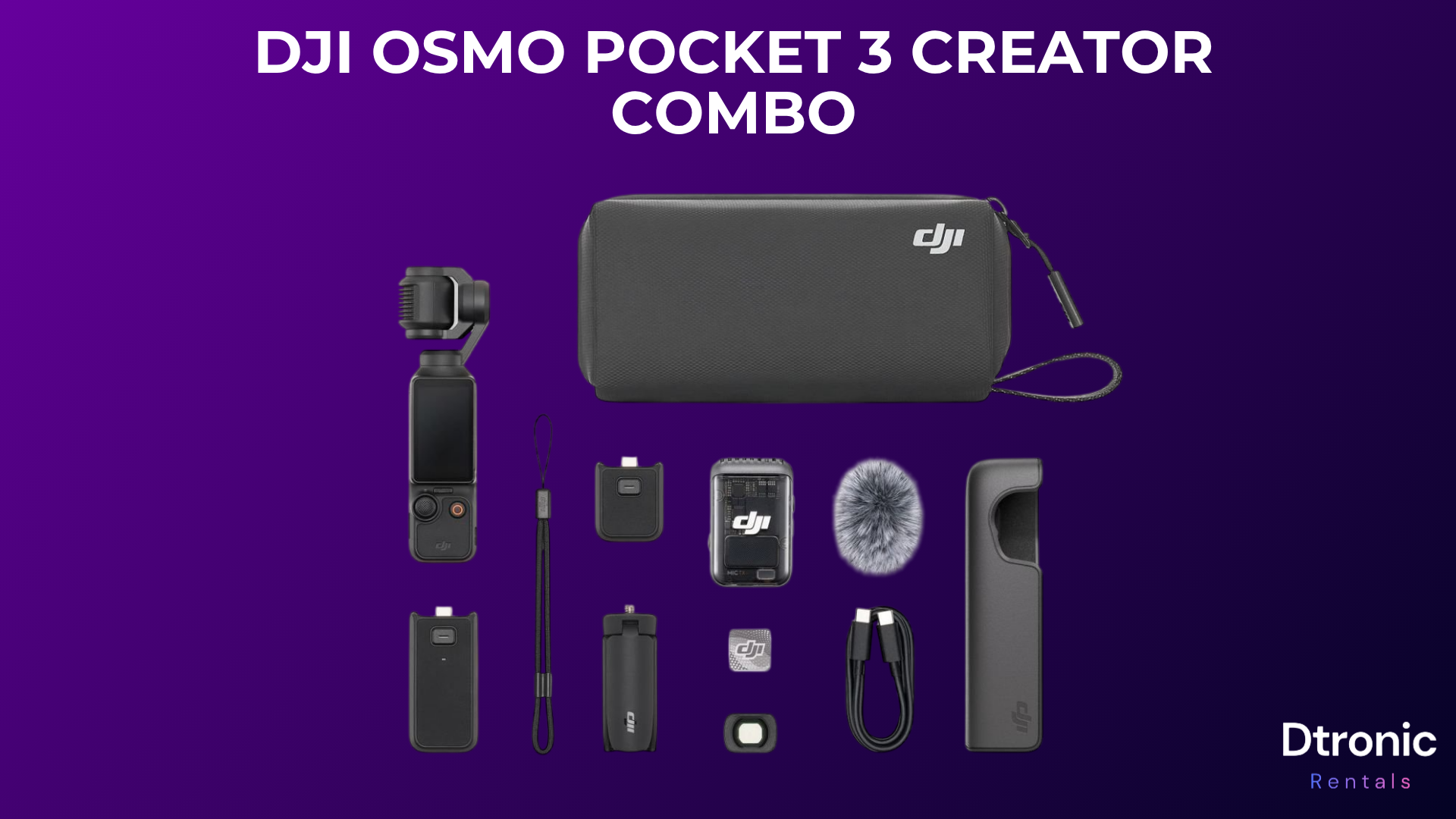 Dji osmo pocket 3 creator combo – complete vlogging kit