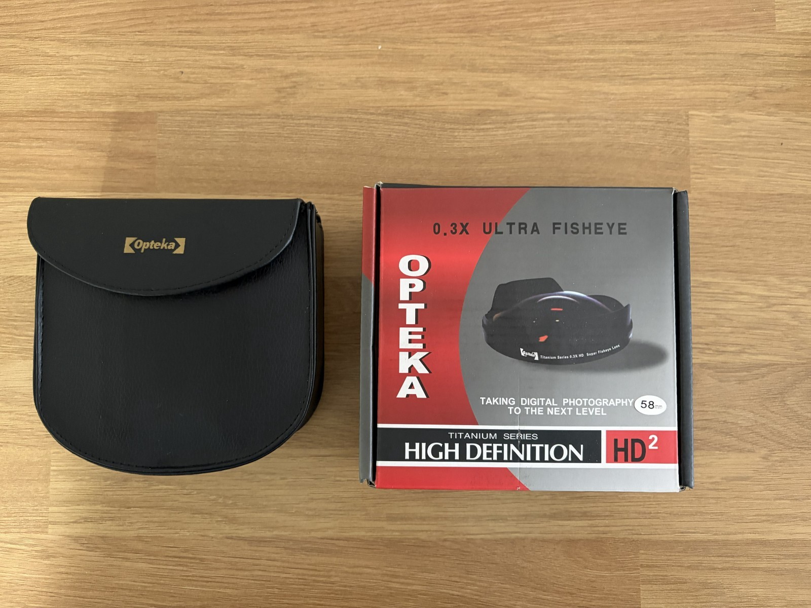 58mm opteka fish eye lens - screw thread - for minidv cameras 