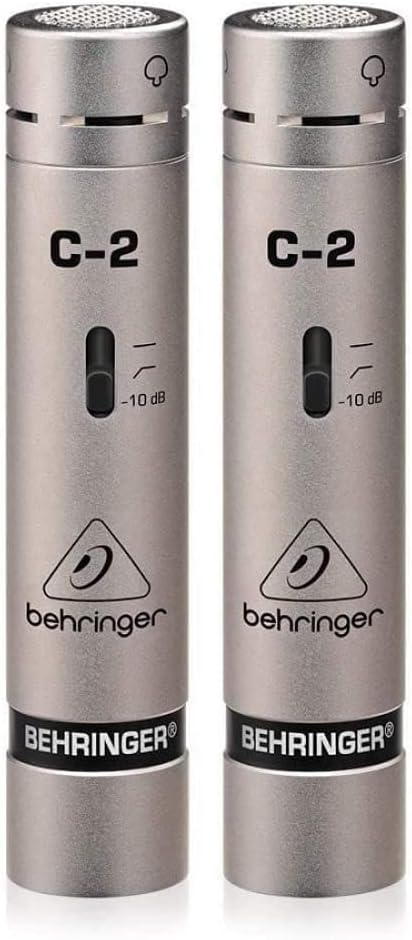 4 x behringer c-2 condenser microphones / mic