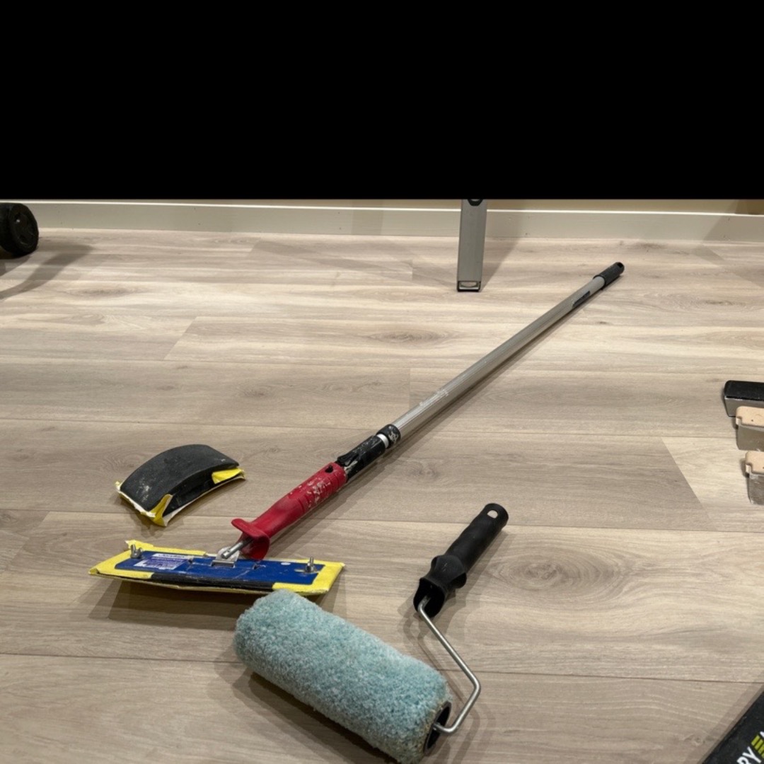 Pusseplate med forlengerskaft