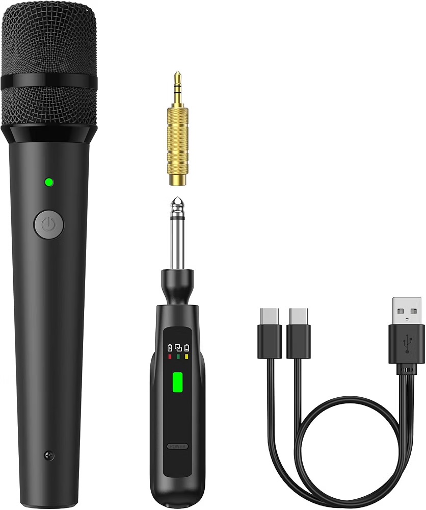 2st trådlösa / bluetooth mikrofoner (plug&play - 20h)  /dj, fest